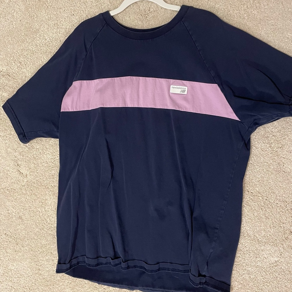 New Balance - Mens T-Shirt. Blue and Violet